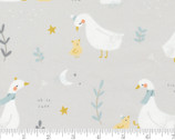 Little Ducklings - Mom and Baby Warm Grey 25100 14 by Paper and Cloth from Moda Fabrics