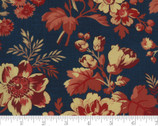 Marias Sky - Floral Indigo Red Dk Blue 31620 13 by Betsy Chutchian from Moda Fabrics