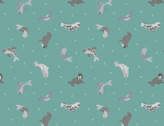 Small Things Polar Animals - Seals Marine PEARL from Lewis and Irene Fabric