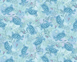 Salt and Sea - Sea Turtles Light Blue from Henry Glass Fabric
