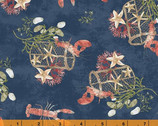 Sea and Shore - Lobster Pots Navy by Hackney and Co from Windham Fabrics