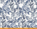 Sea and Shore - Sea Garden Fog Blue by Hackney and Co from Windham Fabrics
