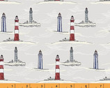 Sea and Shore - Lighthouses Fog by Hackney and Co from Windham Fabrics
