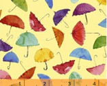 Rain or Shine - Umbrellas Yellow Maria Carluccio from Windham Fabrics