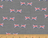 London - Union Jacks Grey by Whistler Studios from Windham Fabrics