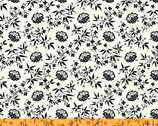 Scarlett - Floral Lattice Black by Mary Koval from Windham Fabrics
