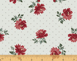 Camilla - Peonies on Dot Ivory by Whistler Studios from Windham Fabrics