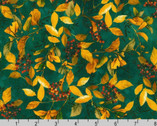 Sienna - Leaves Berries Cypress from Robert Kaufman Fabrics