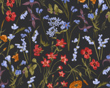 Ode to Poppies - Wild Meadows Charcoal from RJR Fabrics