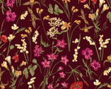 Ode to Poppies - Wild Meadows Rosewood from RJR Fabrics