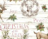 Christmas - At The Cabin Deer Wreath by Susan Winget from Springs Creative Fabric