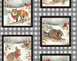 Christmas - Forest Animal Plaid by Susan Winget from Springs Creative Fabric