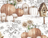 Harvest - Pumpkin Farmhouse by Tom Coffey from Springs Creative Fabric