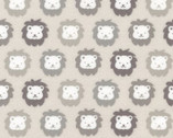 Cozy Cotton FLANNEL - Lion Grey from Robert Kaufman Fabric