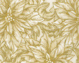 Holiday Flourish - Poinsettia Ivory from Robert Kaufman Fabric