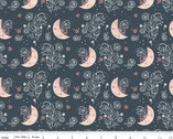 Beneath The Western Sky - Floral Moons Dark Navy from Riley Blake Fabric