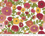 Petals and Pedals - Floral Main White by Jill Finley from Riley Blake Fabric