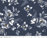 Gingham Foundry - Main Floral Navy by My Mind’s Eye from Riley Blake Fabric