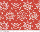 All About Christmas - Snowflakes Red from Riley Blake Fabric