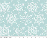 All About Christmas - Snowflakes Blue from Riley Blake Fabric