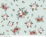 Warm Wishes - Floral Sky Blue from Riley Blake Fabric