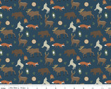 Adventure is Calling - Wildlife Navy from Riley Blake Fabric
