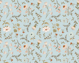 House and Home - Meagan Floral Blue by Michal Marko from Poppie Cotton Fabric
