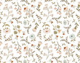 House and Home - Meagan Floral White by Michal Marko from Poppie Cotton Fabric