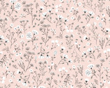 House and Home - Mabel Floral Sprigs Blush Pink by Michal Marko from Poppie Cotton Fabric
