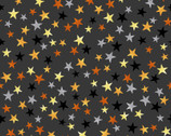 Midnight Magic - Stars Charcoal Multi by Grace Popp from Studio E Fabrics