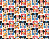 The Day of the Little World - Mickey Minnie Friends Blocks from Camelot Fabrics