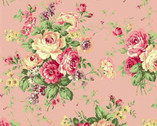 Rose Garden - Bouquets Pink from Quilt Gate Fabric