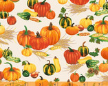 One of a Kind - Pumpkin Patch Ivory by Whistler Studios from Windham Fabrics