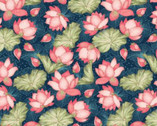 Koi Garden - Lily Pads Blue from Studio E Fabrics