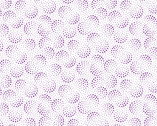 Purple Reign - Half Moon Dots Dark Orchid from Clothworks Fabric