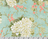 Imperial Collection - Floral Branch Blooms Celadon from Robert Kaufman Fabric