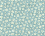 Christmas Magic - Brocade Snowflakes Lt Teal by Kelly Rae Roberts from Benartex Fabrics