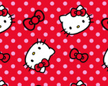 Hello Kitty - Polka Dot Red from Springs Creative Fabric