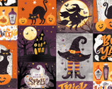 Boo Y’all - Patch Multi by Courtney Morgenstern from 3 Wishes Fabric