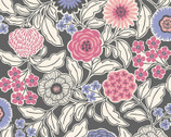 North Europe Style DOBBY Floral Grey 58 Inches from Cosmo Fabric