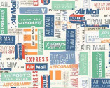 Vacation - Airmail from Makower UK  Fabric