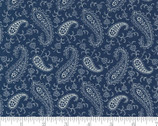 Newport - Paisley Indigo Dk Blue by Minick and Simpson from Moda Fabrics