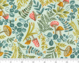 Effies Woods - Mushroom Sprigs Mint Aqua by Deb Strain from Moda Fabrics