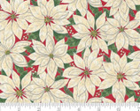 Home Sweet Holidays - White Poinsettias on Red by Deb Strain from Moda Fabrics