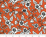 Midnight Magic 2 - Floral Orange by April Rosenthal Prairie Grass from Moda Fabrics
