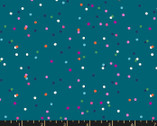 Birthday - Dots Circles Teal Turquoise by Sarah Watts from Ruby Star Society Fabric