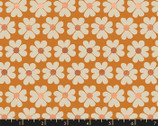 Unruly Nature - Simple Flowers Orange by Jen Hewett from Ruby Star Society Fabric