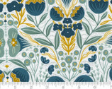 Nocturnal - Flowers Cloud Lake White by Gingiber from Moda Fabrics