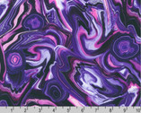 The Gem Collector - Swirls Amethyst Purple Pink from Robert Kaufman Fabric