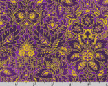 Midnight Nectar - Floral Tapestry Damask Violet Purple from Robert Kaufman Fabric